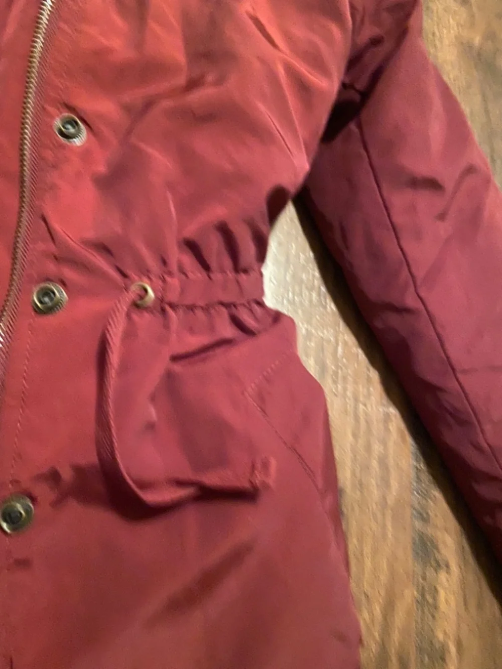 Like new Copper Key Girls Burgundy/Cranberry/Maroon Sz Small Faux Fur hood